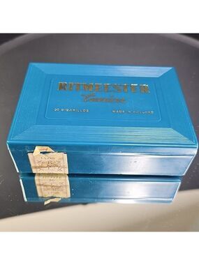 Ritmeester Tunica Container Box Blue 50 Cigarillos Holland Read Vintage